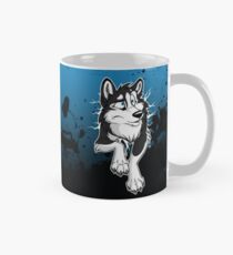 STUCK Husky Black Mug