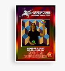 George Leutz Q*Bert Rookie Card Canvas Print