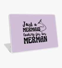 Just a mermaid looking for a merman Laptop Skin