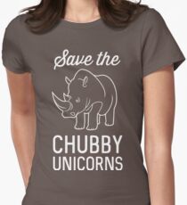 Save the Chubby Unicorns Women's Fitted T-Shirt