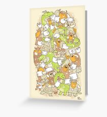 Vikings vs. Dragons Greeting Card