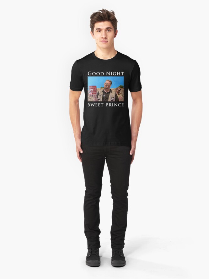 Alternate view of Good Night Sweet Prince Slim Fit T-Shirt