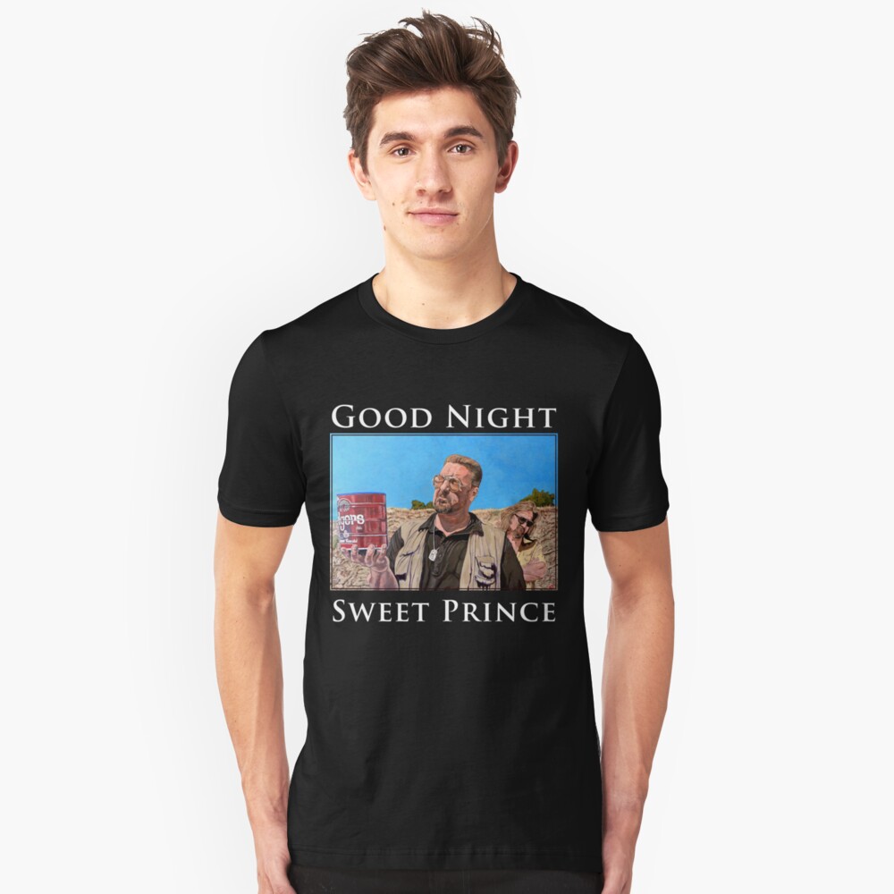 Good Night Sweet Prince Slim Fit T-Shirt