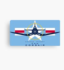 F4U Corsair Warbird Graphic1 Canvas Print