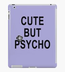 Cute but Psycho Black Rose iPad Case/Skin