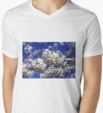 Cherry Tree Blossoms Men's V-Neck T-Shirt