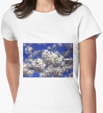 Cherry Tree Blossoms Women's Fitted T-Shirt