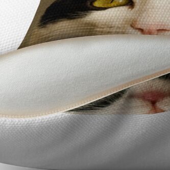 Alternate view of Cat eyes Throw Pillow