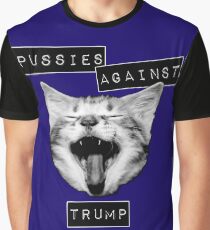 Pussies Against Trump Grey Graphic T-Shirt