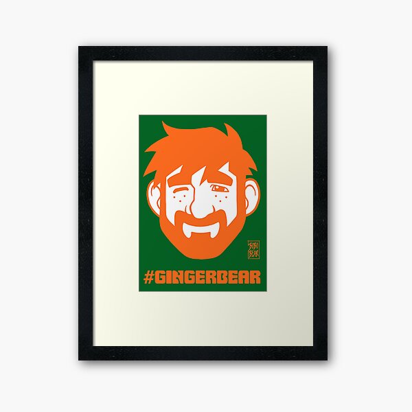 ADAM LIKES GINGER Framed Art Print