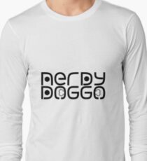 Nerdy Doggo Stickers Long Sleeve T-Shirt