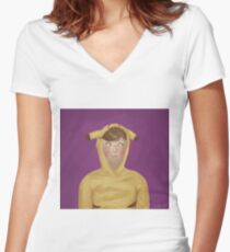 Scott Pikachu Women's Fitted V-Neck T-Shirt