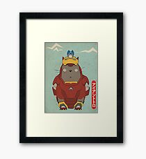 My Neighbour Iron Totoro Framed Print