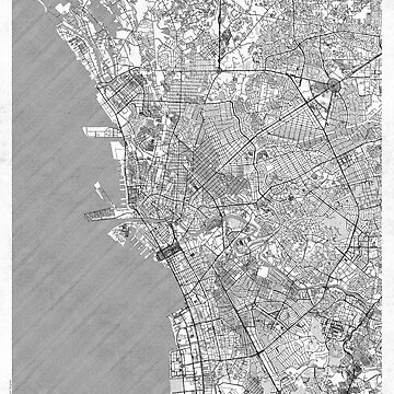 Artwork thumbnail, Manila Map Line by HubertRoguski