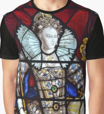 Queen Elizabeth I Stained Glass Graphic T-Shirt