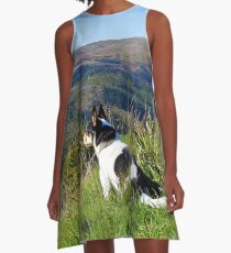 Admiring the view. A-Line Dress