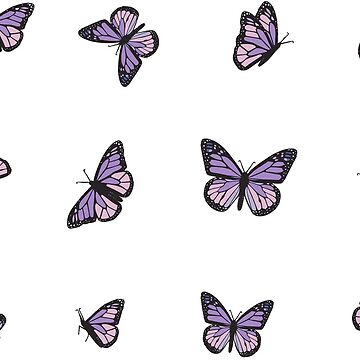 tiny tiny butterfly stickers Sticker for Sale by GlowinUp Shop