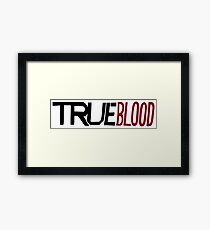 true blood Framed Print