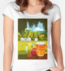 Village Cricket Women's Fitted Scoop T-Shirt