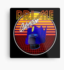 80's Retro Optimus Prime Metal Print