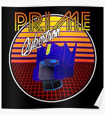 80's Retro Optimus Prime Poster