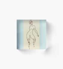 Cool Tape Girl Acrylic Block