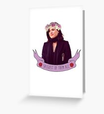 Queen of Sass Greeting Card