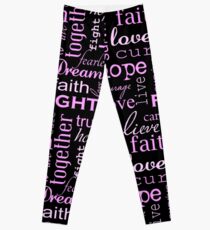 Breast Cancer - Black Leggings