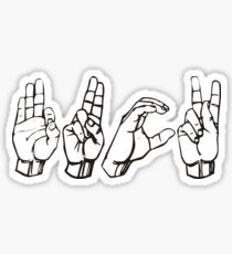 Fuck in sign language Sticker