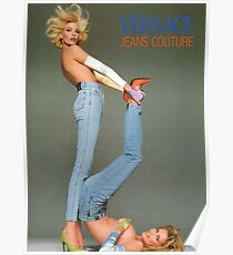 Retro Versace Jeans Poster Poster