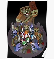 Póster Castle Crashers 4 Swords Style