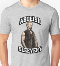 Abraham Lincoln - Abolish Sleevery Slim Fit T-Shirt