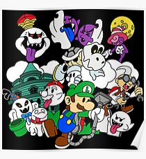 Luigi's Paper Mansion Color Ver. Poster