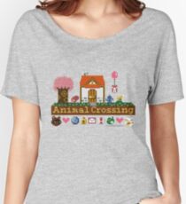 Animal Crossing Pixel house Women's Relaxed Fit T-Shirt