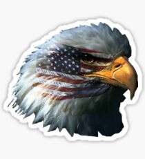 AMERICAN FLAG BALD EAGLE PATRIOTIC Sticker