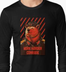 Vote Soviet bear - russian bear meme Long Sleeve T-Shirt