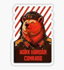 Vote Soviet bear - russian bear meme Sticker