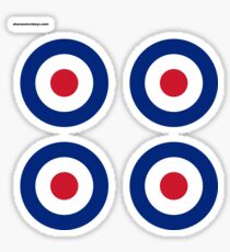4 Mod Logo's Sticker