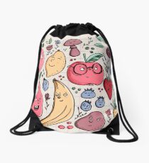 Fruits are friends Drawstring Bag