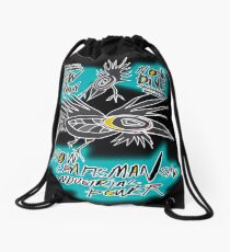 crow fly Drawstring Bag