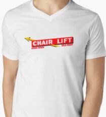 Nobby Beach Chairlift Men's V-Neck T-Shirt
