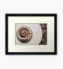A cup of coffee Framed Print