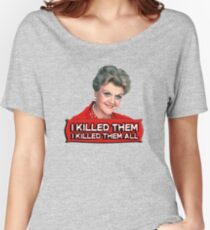 Angela Lansbury (Jessica Fletcher) Murder she wrote confession. I killed them all. Baggyfit T-Shirt