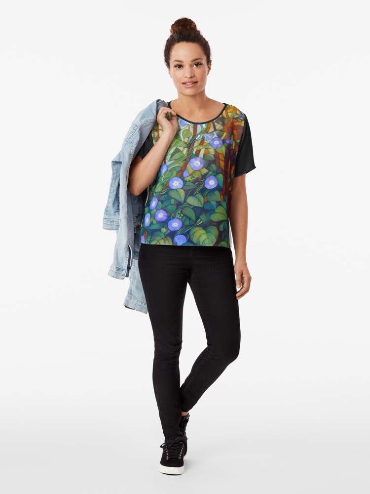 Alternate view of Ipomoea "caerulea blue" Chiffon Top