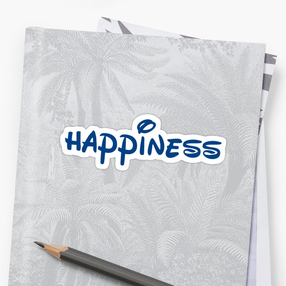 Happiness Sticker By Rcassway Redbubble