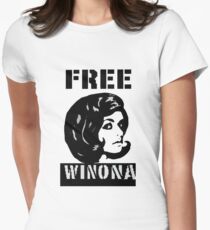 FREE WINONA!! Women's Fitted T-Shirt