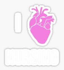 I LOVE NURSING Sticker