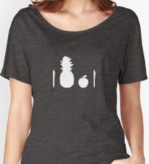Pen Pineapple Apple Pen (White) Women's Relaxed Fit T-Shirt