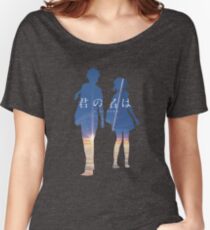 Camiseta ancha para mujer Kimi no na wa