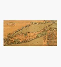 Long Island Wall Art vintage map of long island: wall art | redbubble Long Island Wall Art vintage map of long island: wall art | redbubble